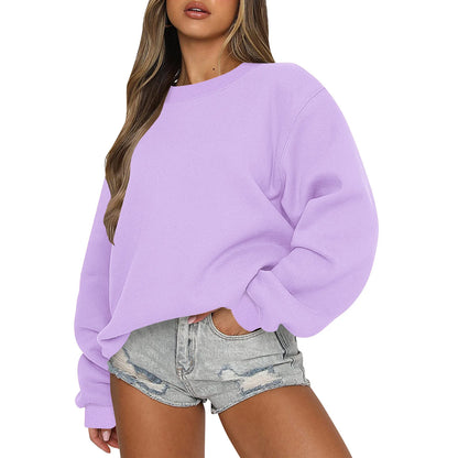 Womens Sweatshirts Oversized Crewneck