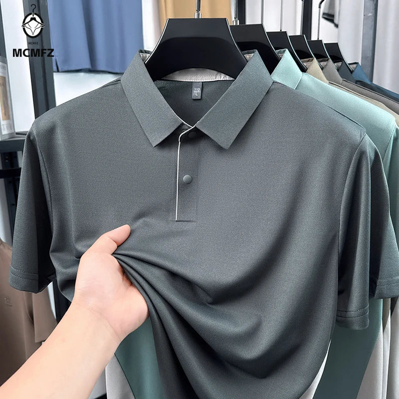 Men’s Short Sleeve Polo Shirt – Breathable, Moisture-Wicking, Golf & Casual Wear