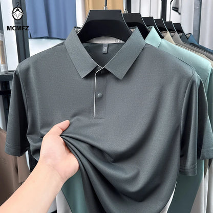 Men’s Short Sleeve Polo Shirt – Breathable, Moisture-Wicking, Golf & Casual Wear