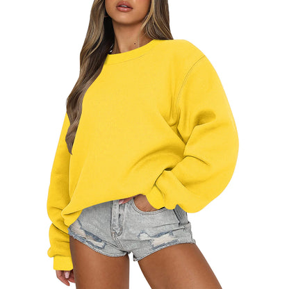 Womens Sweatshirts Oversized Crewneck