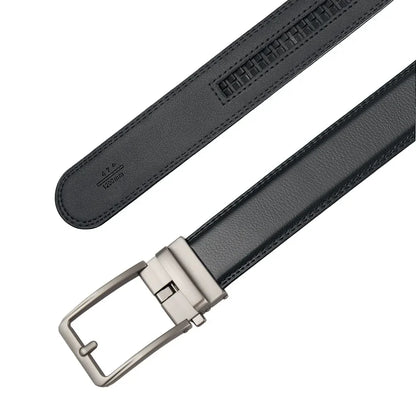Men’s Luxury Click Belt – Genuine Leather Automatic Buckle Designer Belt for Jeans & Business Wear