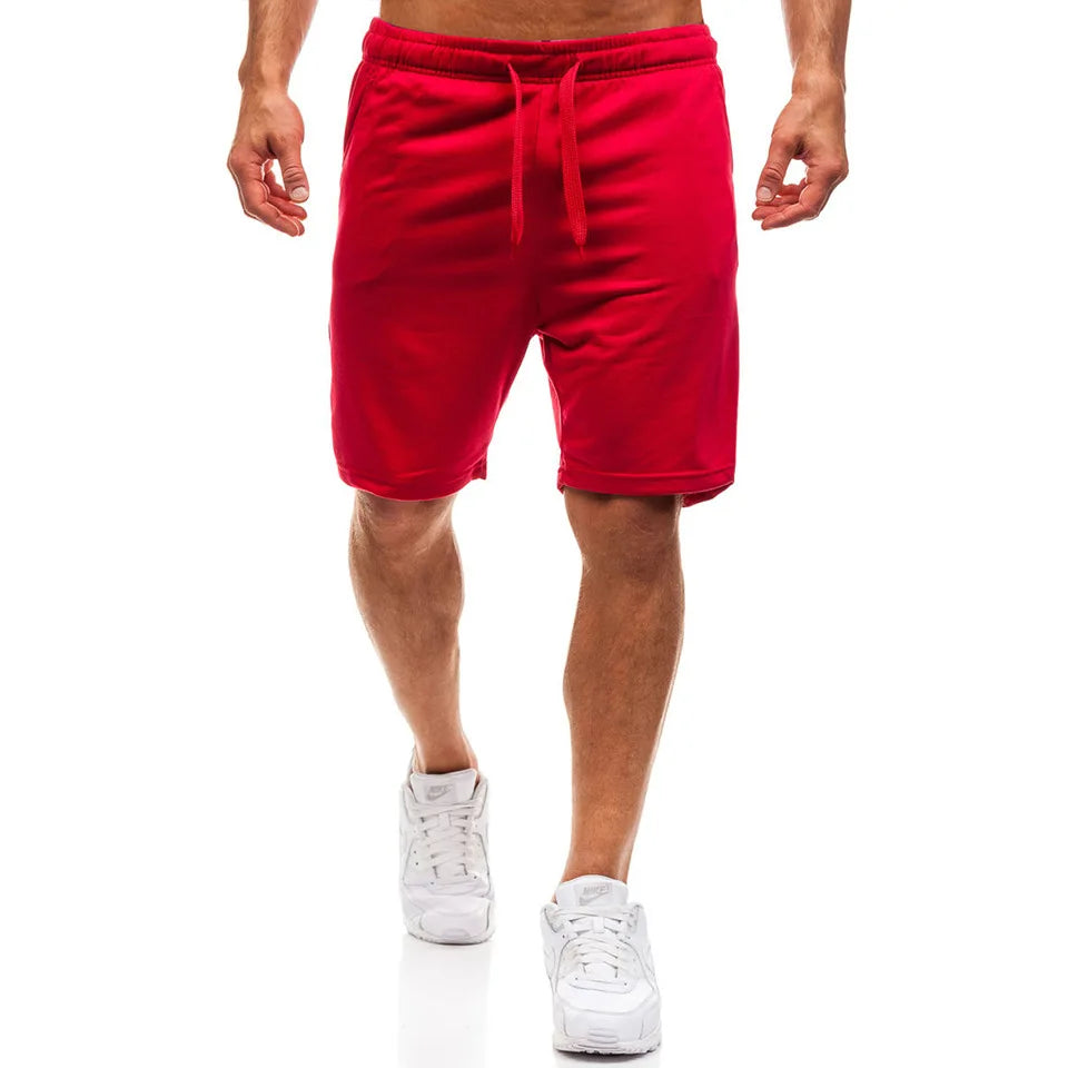 New Mens cross-border sports pants men's casual jogging shorts elastic fitness pants cropped pants M-4XL Men