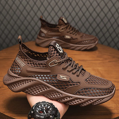 Men’s Summer Casual Sneakers – Lightweight Mesh Breathable Running & Walking Shoes