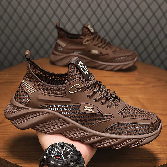Men’s Summer Casual Sneakers – Lightweight Mesh Breathable Running & Walking Shoes