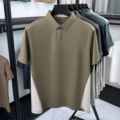 Men’s Short Sleeve Polo Shirt – Breathable, Moisture-Wicking, Golf & Casual Wear