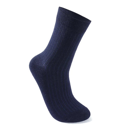 5-Pack Men’s Mid-Calf Socks Multiple Colors – Breathable Business & Athletic Socks,