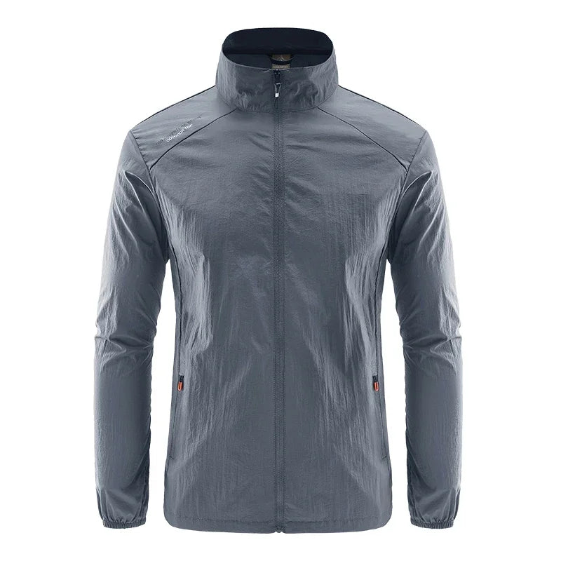 Men’s Ultra-Light Windbreaker Jacket – UV Sun Protection Coat for Travel, Camping, Cycling, Fishing & Hiking Wear