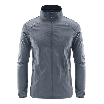 Men’s Ultra-Light Windbreaker Jacket – UV Sun Protection Coat for Travel, Camping, Cycling, Fishing & Hiking Wear