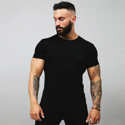 Men’s Muscle Fit Sports T-Shirt – Slim Fit Short Sleeve Athletic Tee for Gym, Workout & Casual Fashion Wear