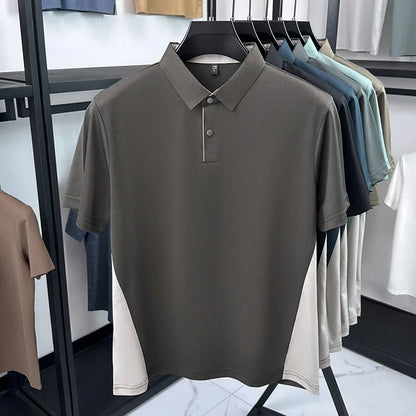 Men’s Short Sleeve Polo Shirt – Breathable, Moisture-Wicking, Golf & Casual Wear