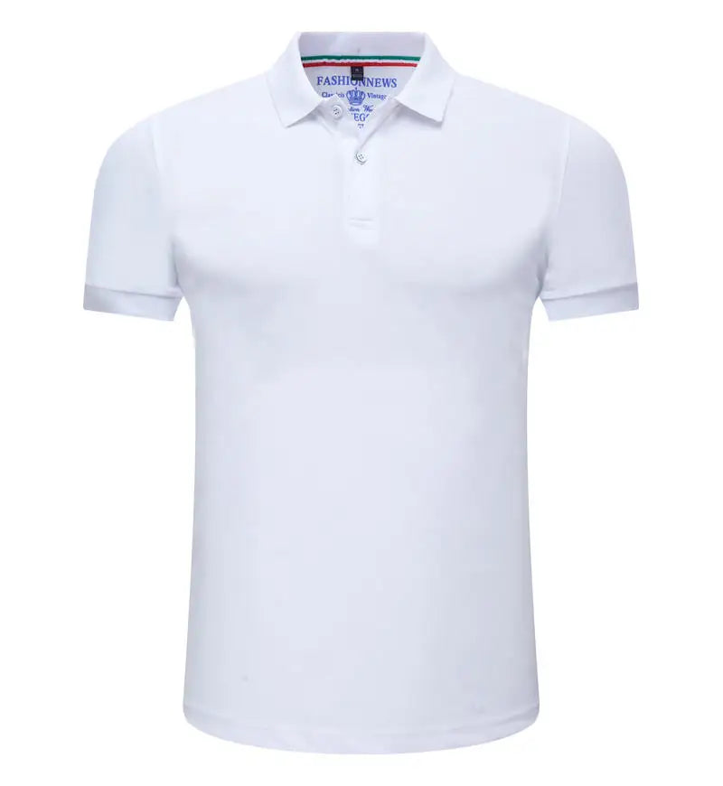 Men’s Short Sleeve Polo Shirt – Solid Color, Breathable & Comfortable