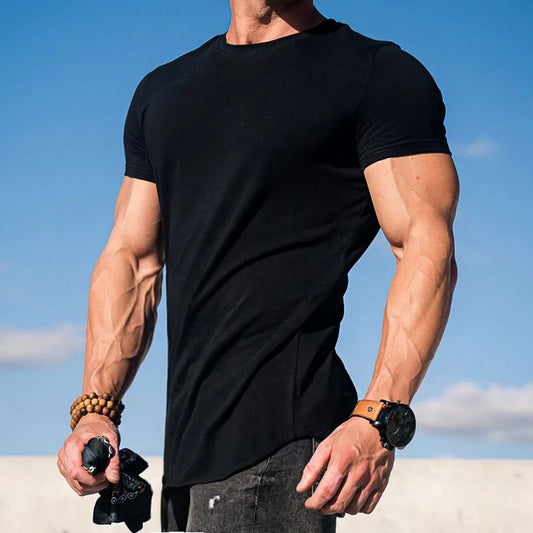 Men’s Muscle Fit Sports T-Shirt – Slim Fit Short Sleeve Athletic Tee for Gym, Workout & Casual Fashion Wear
