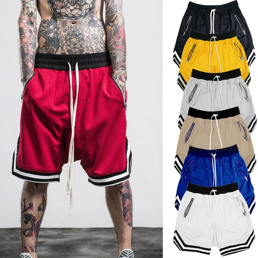 Men’s Mesh Basketball Shorts – Quick-Dry Breathable Gym & Fitness Shorts for Running, Training & Casual Summer Wear