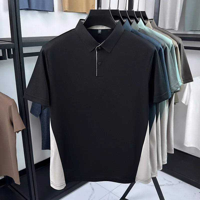 Men’s Short Sleeve Polo Shirt – Breathable, Moisture-Wicking, Golf & Casual Wear