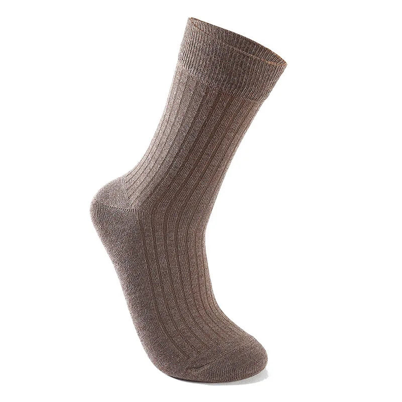 5-Pack Men’s Mid-Calf Socks Multiple Colors – Breathable Business & Athletic Socks,