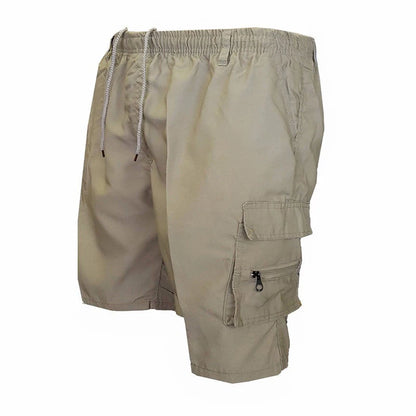 Men’s Casual Cargo Shorts with Large Pockets (Plus Size Available)