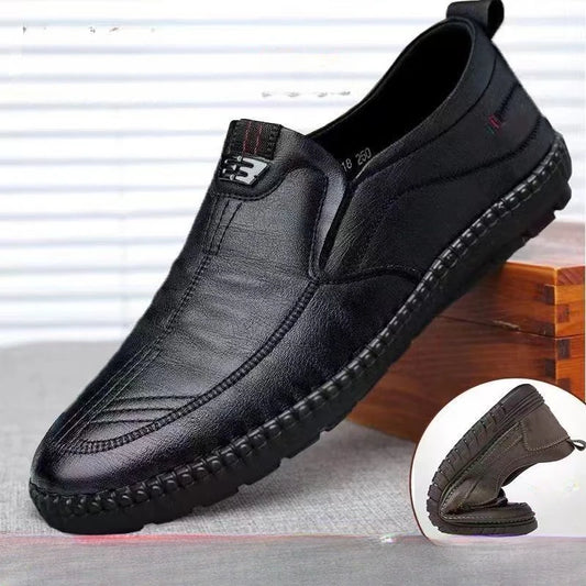Men’s PU Leather Loafers – Non-Slip Casual Slip-On Shoes