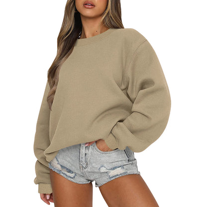 Womens Sweatshirts Oversized Crewneck