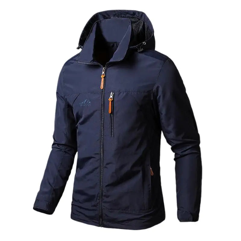 Men’s Waterproof Military Windbreaker Jacket – Hooded Outdoor Combat Coat for Hiking, Biking & Autumn Wear