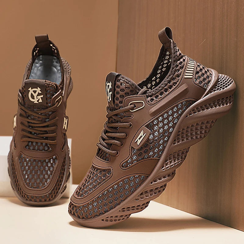 Men’s Summer Casual Sneakers – Lightweight Mesh Breathable Running & Walking Shoes