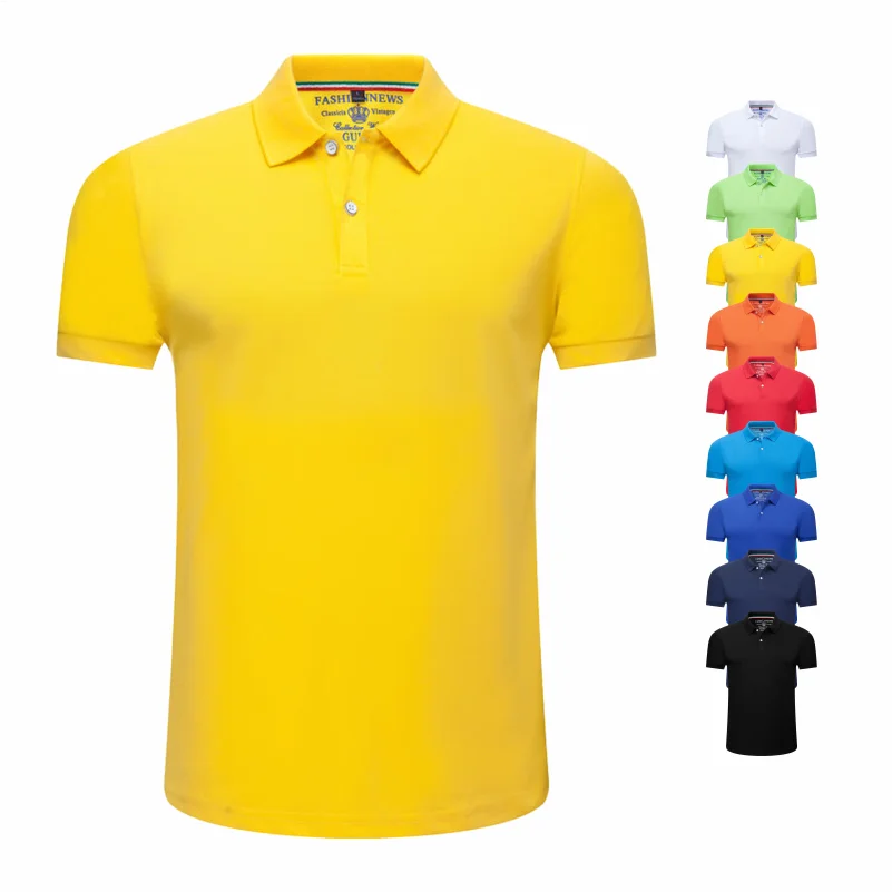 Men’s Short Sleeve Polo Shirt – Solid Color, Breathable & Comfortable