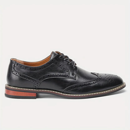 Men’s Stylish Leather Dress Shoes – Comfortable Business Gentleman Footwear