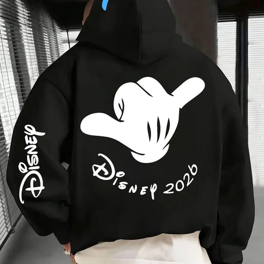 2026 Trendy Graphic Hoodie – Loose-Fit Unisex Pullover with Drawstring Hood
