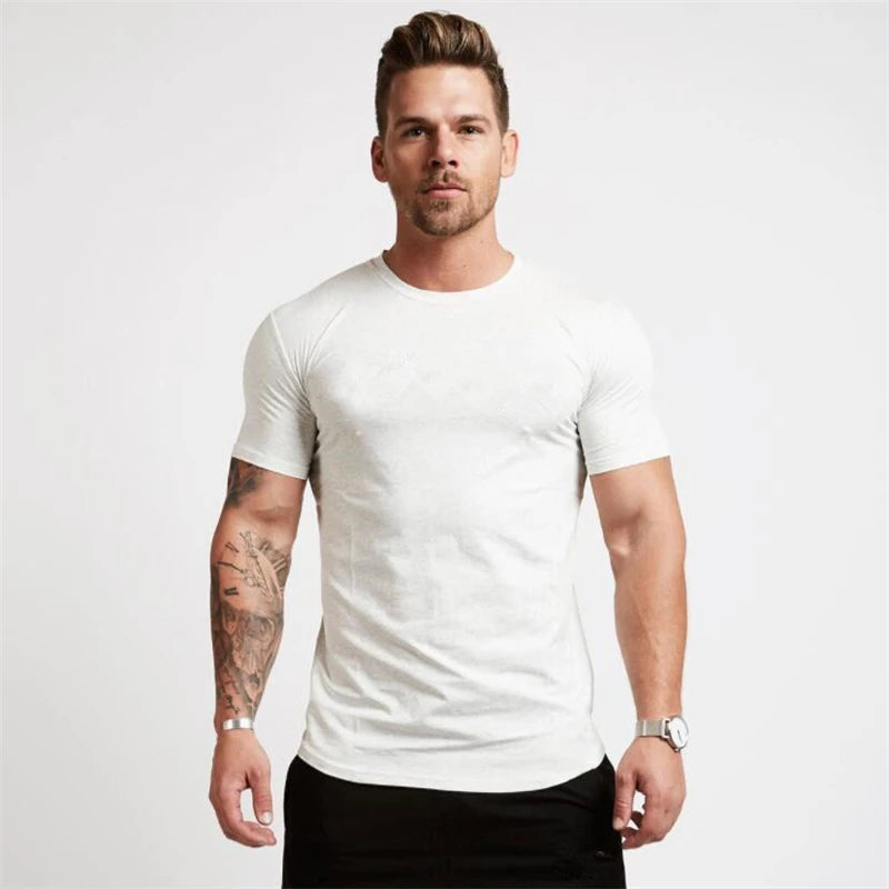 Men’s Muscle Fit Sports T-Shirt – Slim Fit Short Sleeve Athletic Tee for Gym, Workout & Casual Fashion Wear