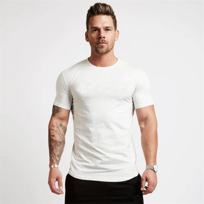 Men’s Muscle Fit Sports T-Shirt – Slim Fit Short Sleeve Athletic Tee for Gym, Workout & Casual Fashion Wear