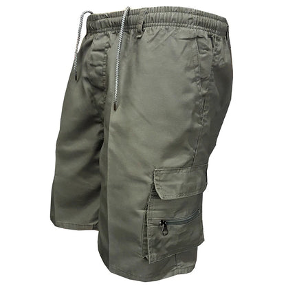 Men’s Casual Cargo Shorts with Large Pockets (Plus Size Available)