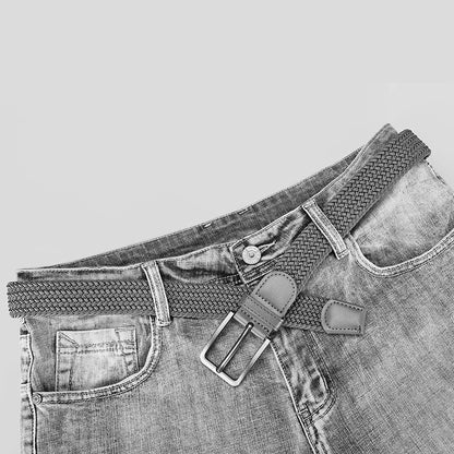 2-Pack Unisex Elastic Woven Belts – Casual Stretch for Jeans & Outdoor Use (105/115/125cm)