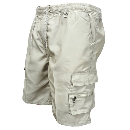 Men’s Casual Cargo Shorts with Large Pockets (Plus Size Available)