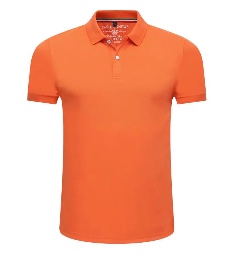 Men’s Short Sleeve Polo Shirt – Solid Color, Breathable & Comfortable