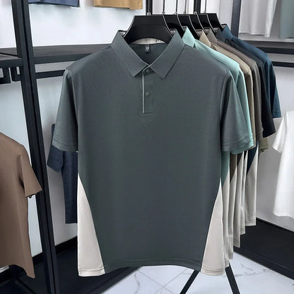 Men’s Short Sleeve Polo Shirt – Breathable, Moisture-Wicking, Golf & Casual Wear