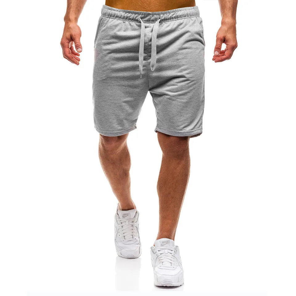 New Mens cross-border sports pants men's casual jogging shorts elastic fitness pants cropped pants M-4XL Men