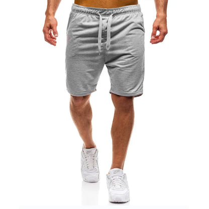 New Mens cross-border sports pants men's casual jogging shorts elastic fitness pants cropped pants M-4XL Men