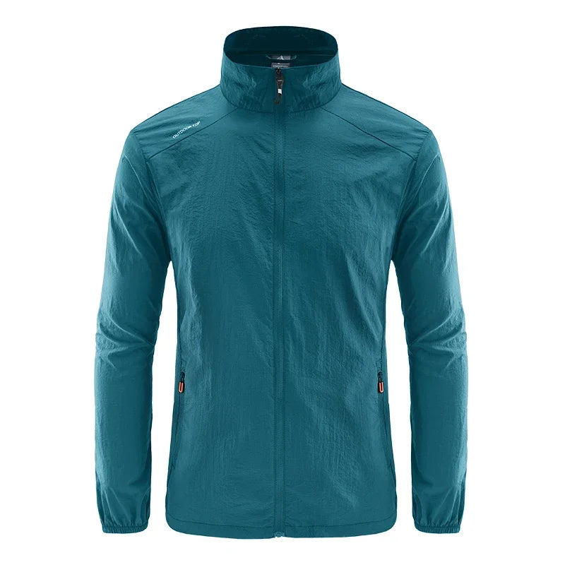Men’s Ultra-Light Windbreaker Jacket – UV Sun Protection Coat for Travel, Camping, Cycling, Fishing & Hiking Wear