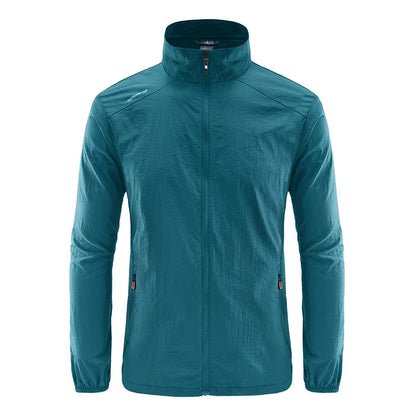 Men’s Ultra-Light Windbreaker Jacket – UV Sun Protection Coat for Travel, Camping, Cycling, Fishing & Hiking Wear