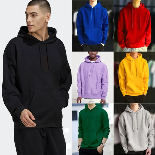 Men’s Hoodie – Casual All-Match Pullover Sweatshirt for Everyday Fashion