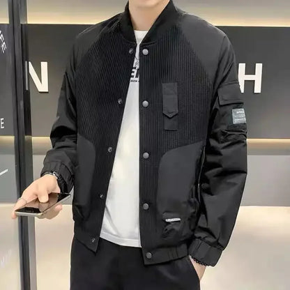 Men’s Baseball Jacket – Stylish Y2K Designer-Inspired Casual Coat with Vintage Streetwear Fashion Style