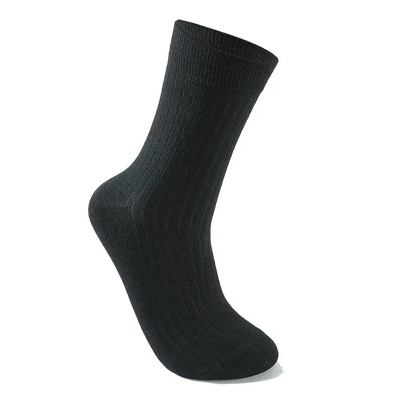 5-Pack Men’s Mid-Calf Socks Multiple Colors – Breathable Business & Athletic Socks,