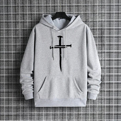 Men’s Cross Print Hoodie