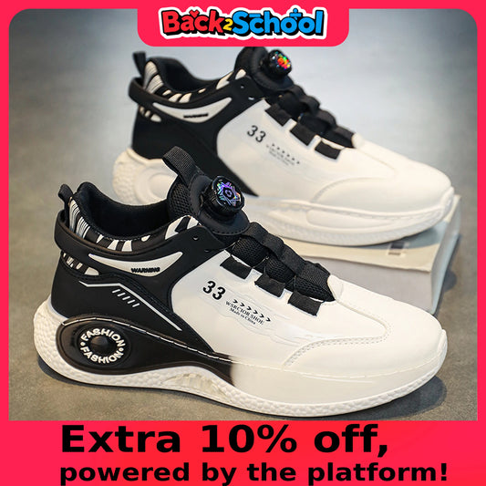 Men's Rotating Buckle Non Slip Lace-Up Sneakers