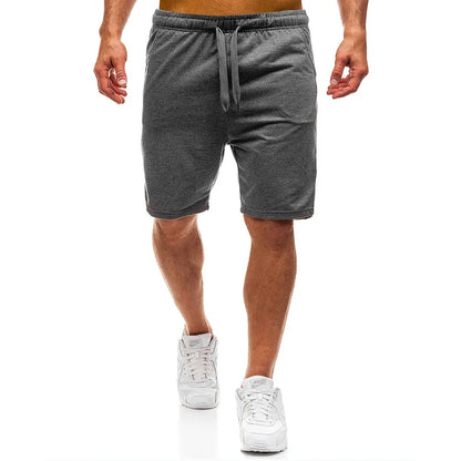 New Mens cross-border sports pants men's casual jogging shorts elastic fitness pants cropped pants M-4XL Men
