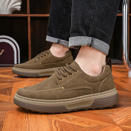 Men’s Minimalist Business Casual Sneakers – Lightweight & Comfortable Skateboard Shoes