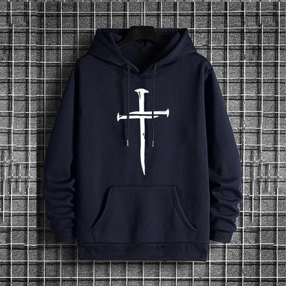 Men’s Cross Print Hoodie