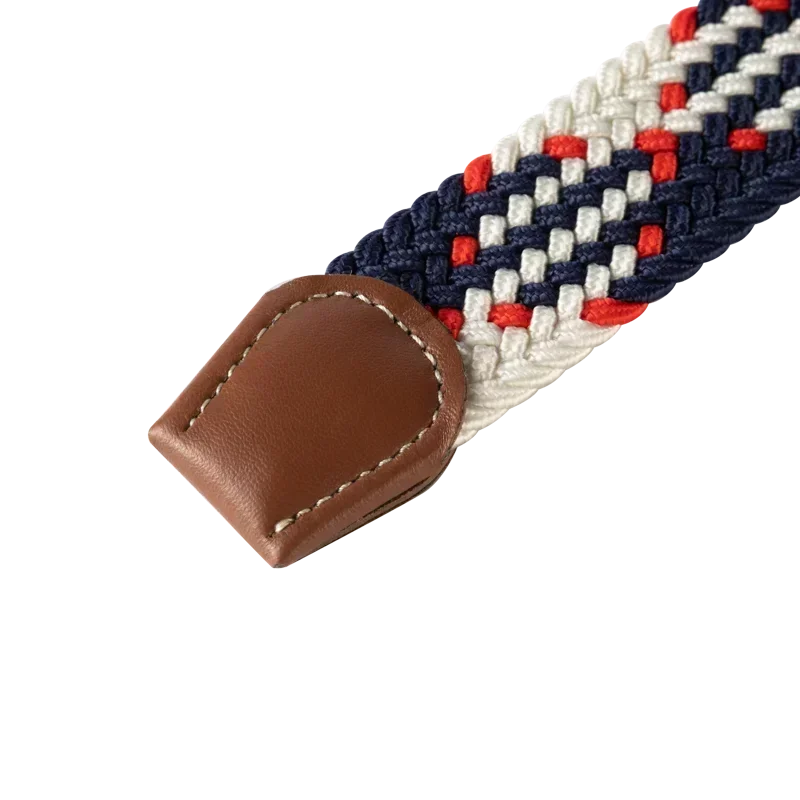 Unisex Braided Stretch Canvas Belt – Metal Pin Buckle for Jeans & Pants (107–130cm)