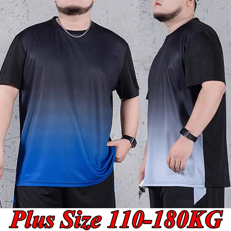 Men's T-shirt Plus Size 1XL-7XL Short Sleeve