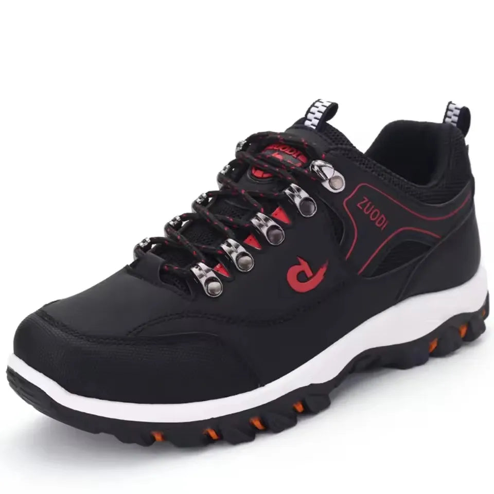 Men’s Leather Casual Sneakers – Lightweight Walking & Tennis Shoes