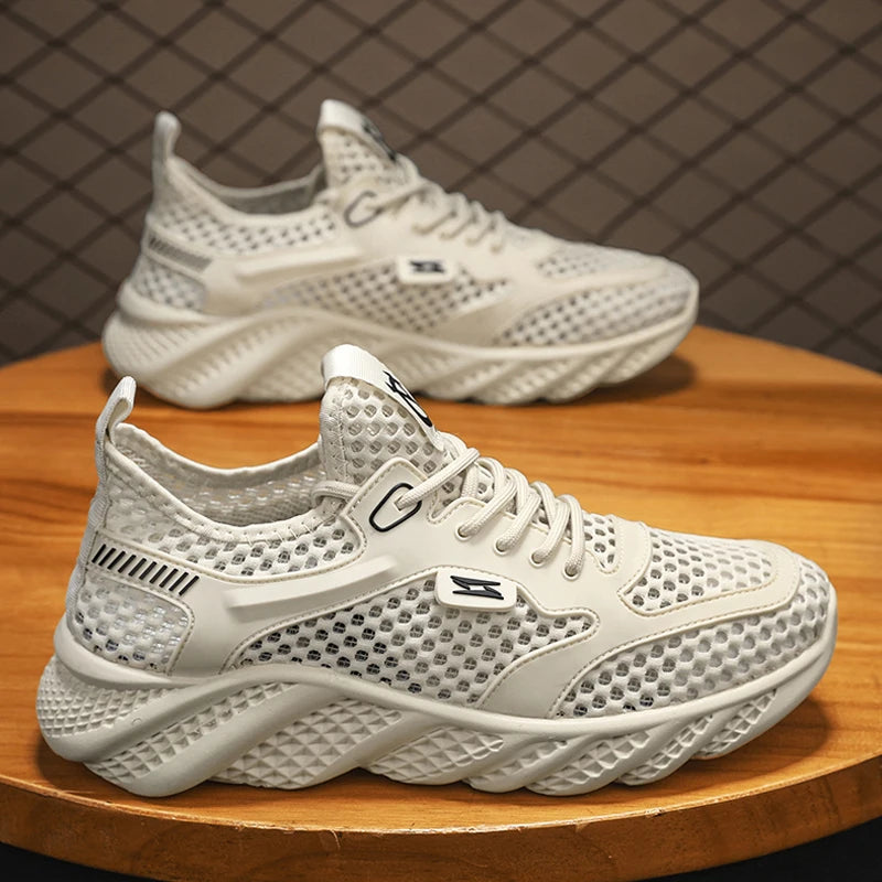 Men’s Summer Casual Sneakers – Lightweight Mesh Breathable Running & Walking Shoes